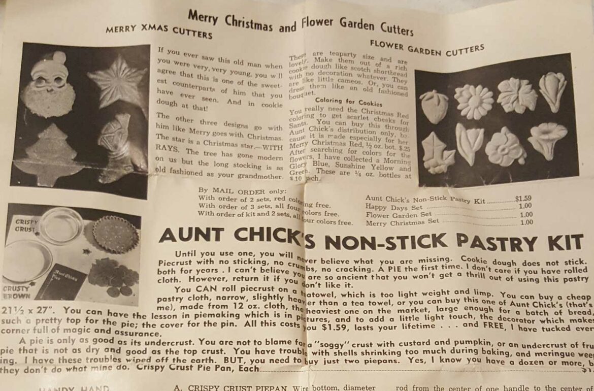 Vintage Merry Christmas Cookie Instruction